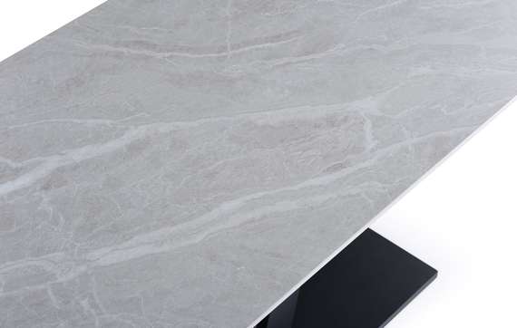 Стол раздвижной Chevron 160-240х90 см, серая керамика