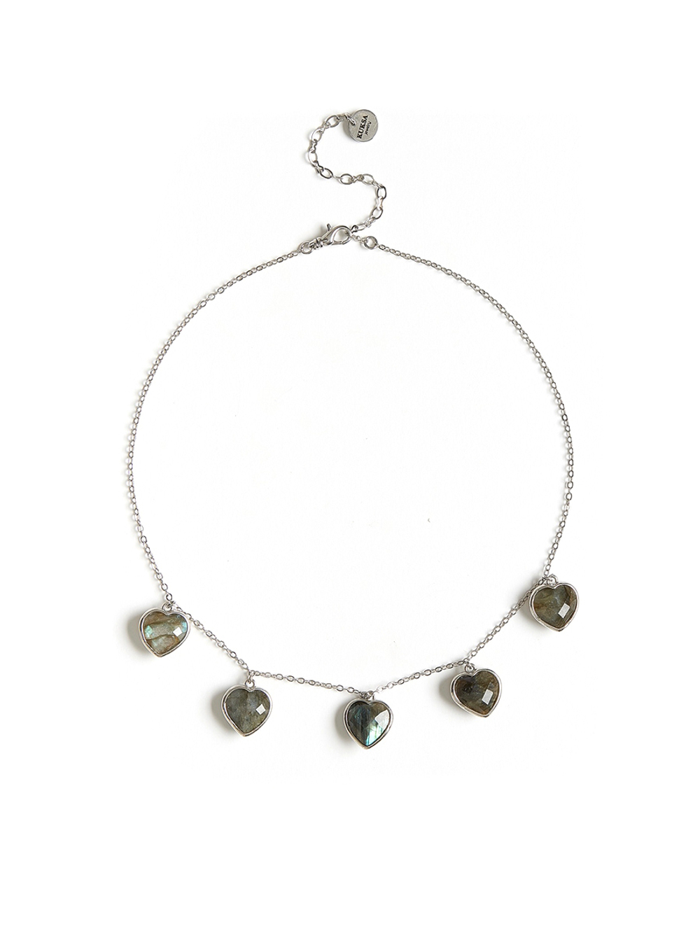 Чокер "Amour" с лабрадором Silver