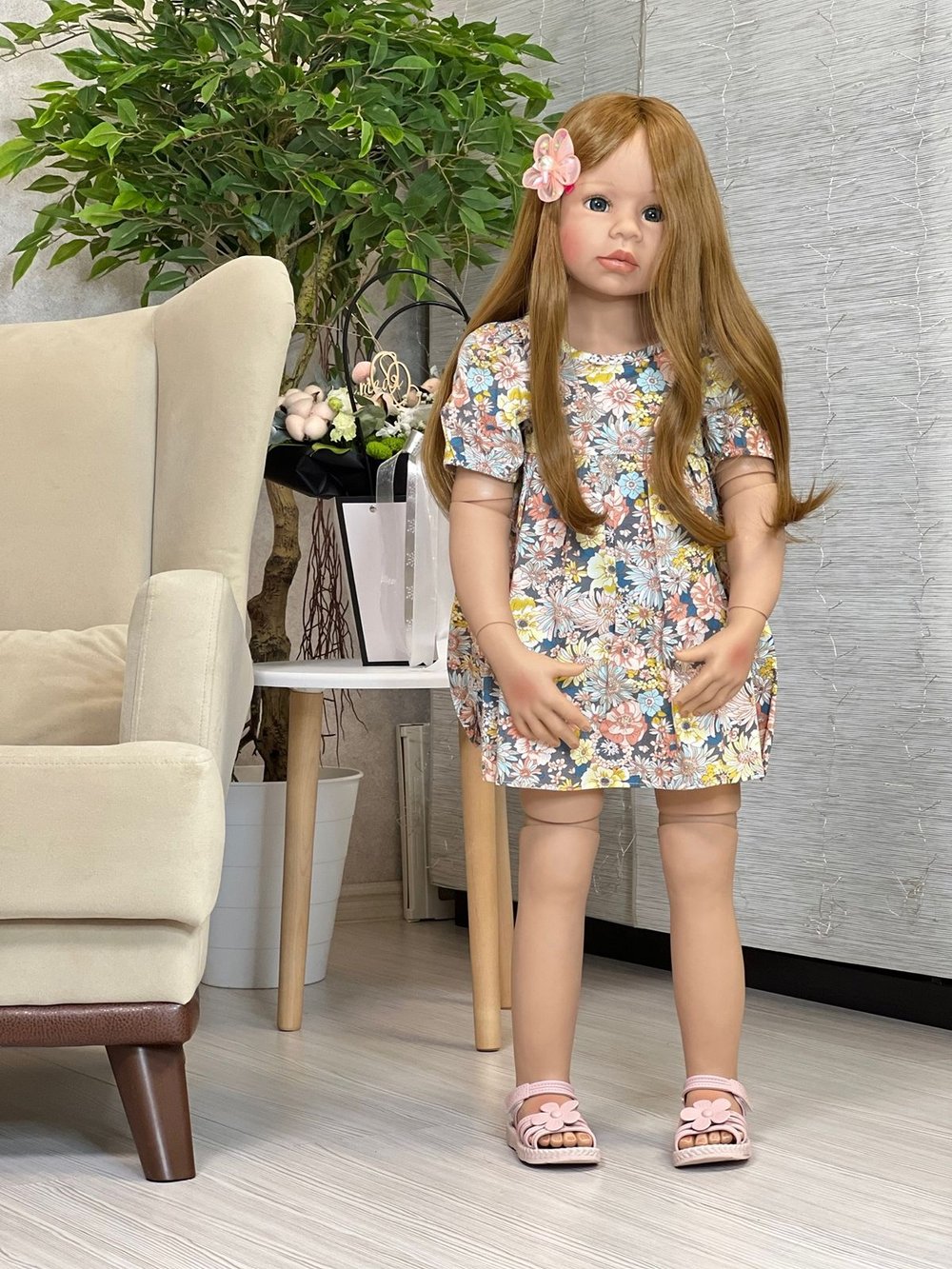 Кукла Реборн ростовая 98см (FA-258)