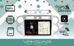 Магнитола для Volkswagen Tiguan 2007-2016 (рамка белая) - Vaycar VA81-0489 на Android 13, 8-ядер, 4G SIM-слот