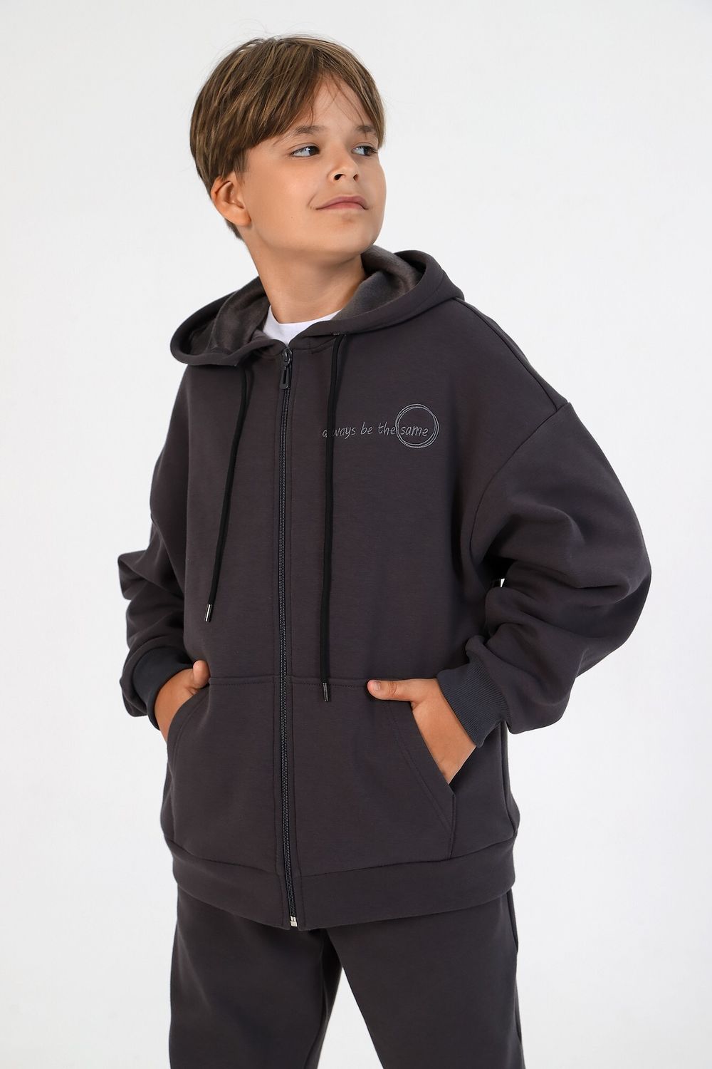 Костюм для мальчика Кай-1 Виотекс ТЁМНО-СЕРЫЙ