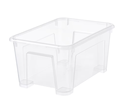 САМЛА SAMLA Короб 28x19x14 см, 5 л, прозрачный