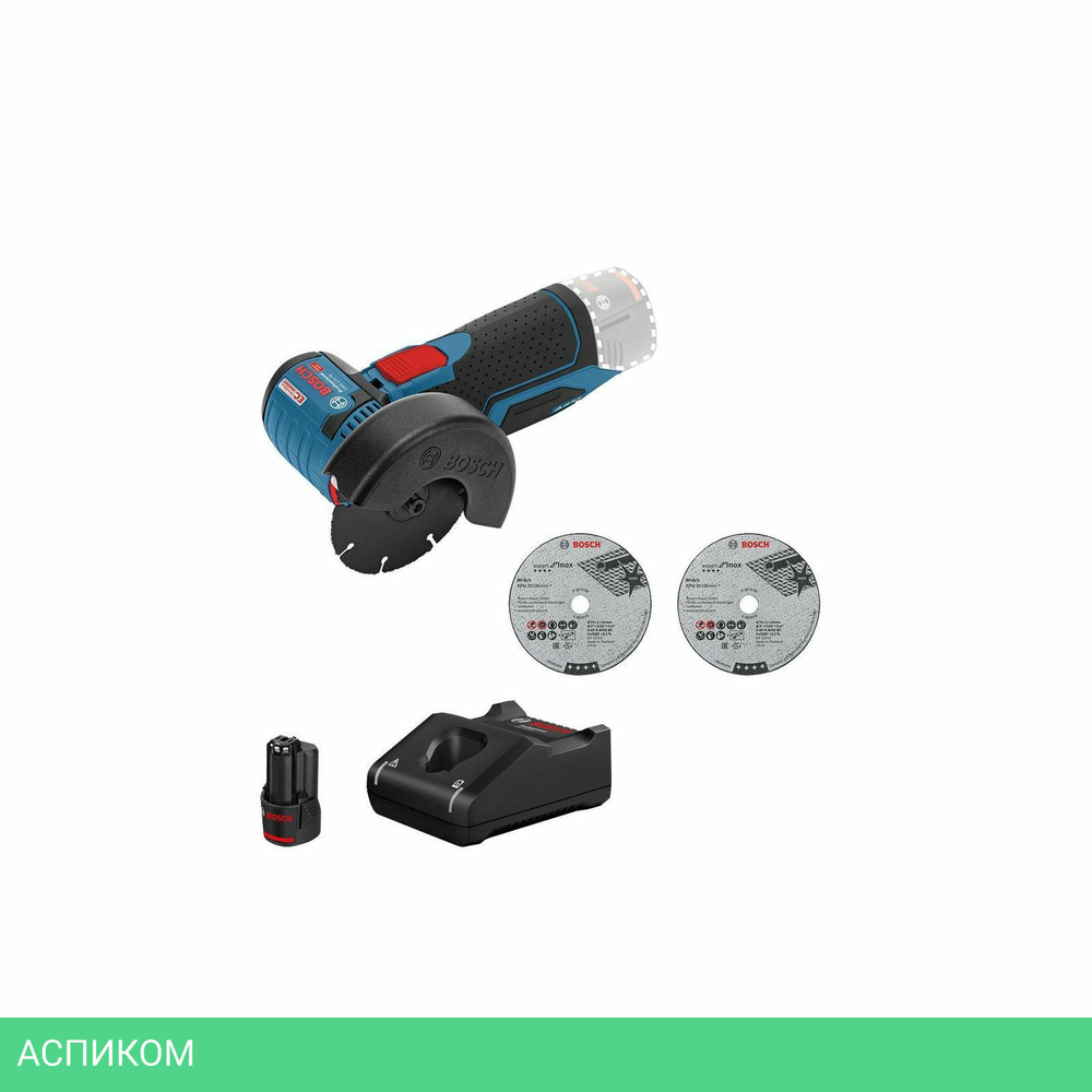 Угловая шлифмашина Bosch GWS 12V-76 Professional с 1 АКБ 2 Ah (0615990M3E)