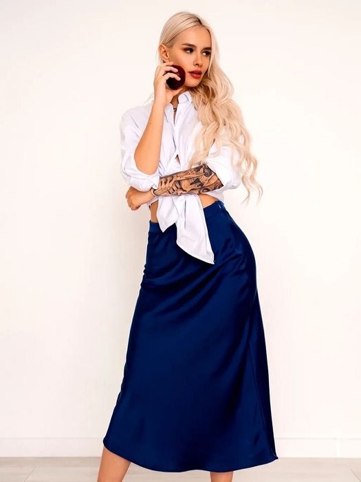 Рубашка из хлопковой ткани (белая)