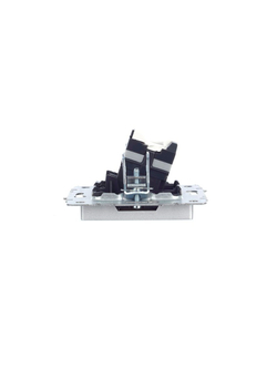 Розетка компьютерная СП RJ45 кат.5E BRITE РК10-БрА механизм алюм. IEK BR-K10-1-K47