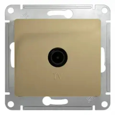 GLOSSA TV РОЗЕТКА проходная 4дБ, механизм, ТИТАН
