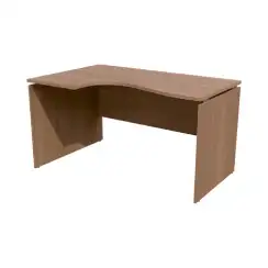 Континент-Про Стол криволинейный СК140L Ясень Шимо темный 1400х900х750