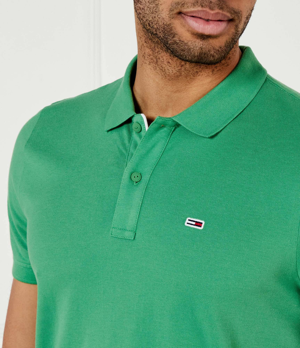 Поло Tommy Jeans - зеленый(DM0DM20676)