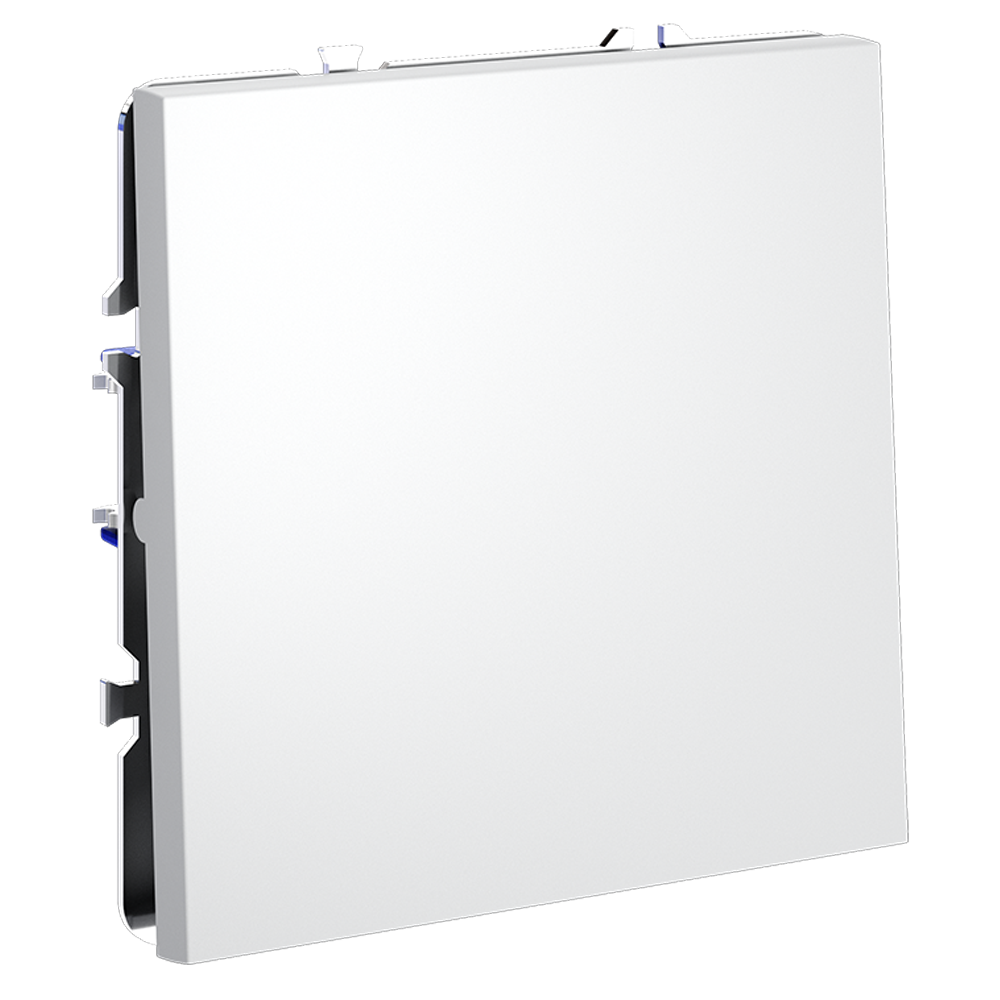 Проходной переключатель встраиваемый VOLTUM S70 одноклавишный 10А, (белый матовый)