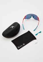 Спортивные очки с диоптриями HILX Savage (L) / Shiny Red Blue / Red Lens