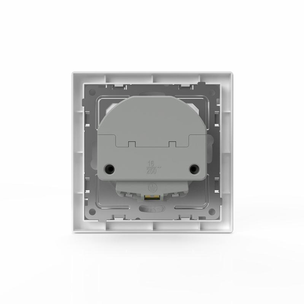 Розетка 1-м СП Pixel IP20 с заземл. с 2-мя заряд. устр. USB тип A+A механизм бел. TOKOV ELECTRIC TKE-PX-R1U2A-C01