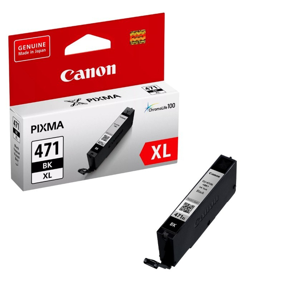 Картридж CANON CLI-471XL BK для MG5740/MG6840/MG7740/TS6040/TS8040/TS9040 чёрный