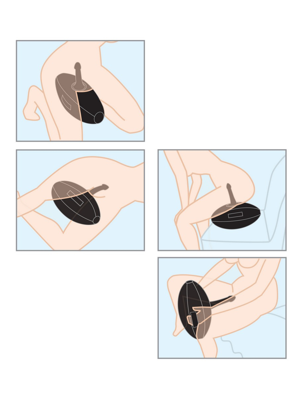 Body Dock Inflatable Love Ball - Надувной Мяч с Дилдо