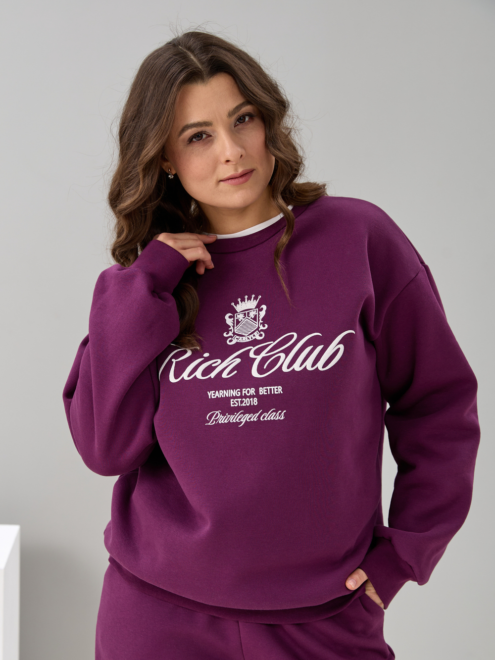 Костюм с брюками КБфн-090/слива-п