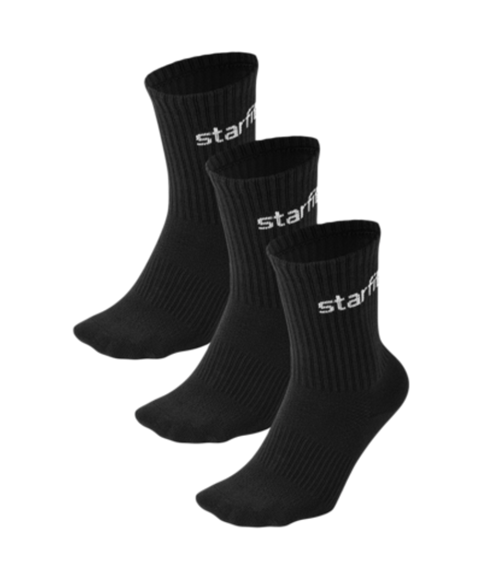 Носки спортивные Everyday, черный, р. 35-38, 3 пары