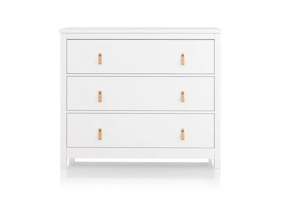 Комод Wood 3 ящика (белый)