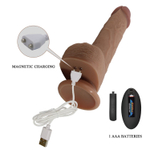 Телесный вибратор-реалистик на присоске Tommy - 22,5 см.