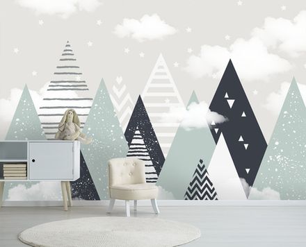 Геометрические горы 400x250 см