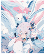 Тетрадь А5 48л клетка на скрепке "Аниме" (ПандаРог)