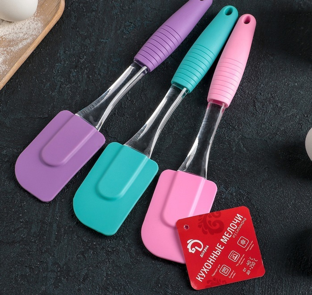 Лопатка кулинарная «Про», 23 см, цвет МИКС
