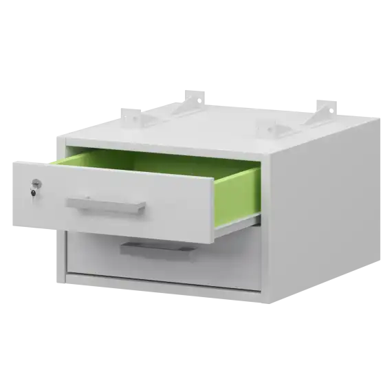 Тумба подвесная для столов на м/каркасе гл.600 мм АМТ2-02М.60  432x470x296 Арго-М