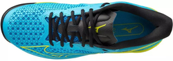Мужские кроссовки теннисные Mizuno Wave Exceed Tour 5 CC - jet blue/bolt neon/black