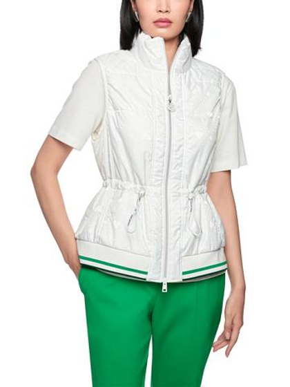 Marc Cain Жилет с принтом и кулиской на талии