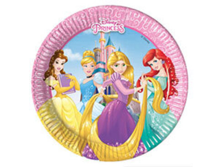 Распродажа Тарелка Принцессы Герои 20см 8шт.