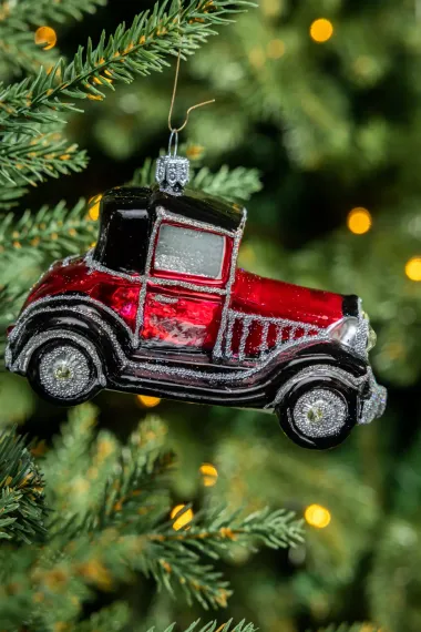 Елочное украшение Джип, стекло, 6 см., 1 шт., Irena CO (55303)