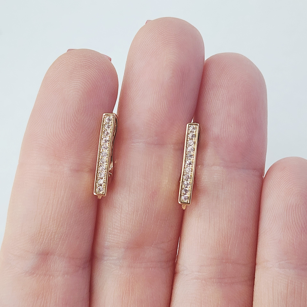 Ювелирные швензы, английский замок, позолота, люкс фурнитура