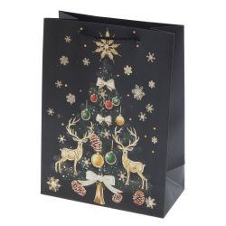 GAEM Пакет подарочный (бумага 210г/м2, блок 12шт), L18 W8,5 H24 см, 4в.