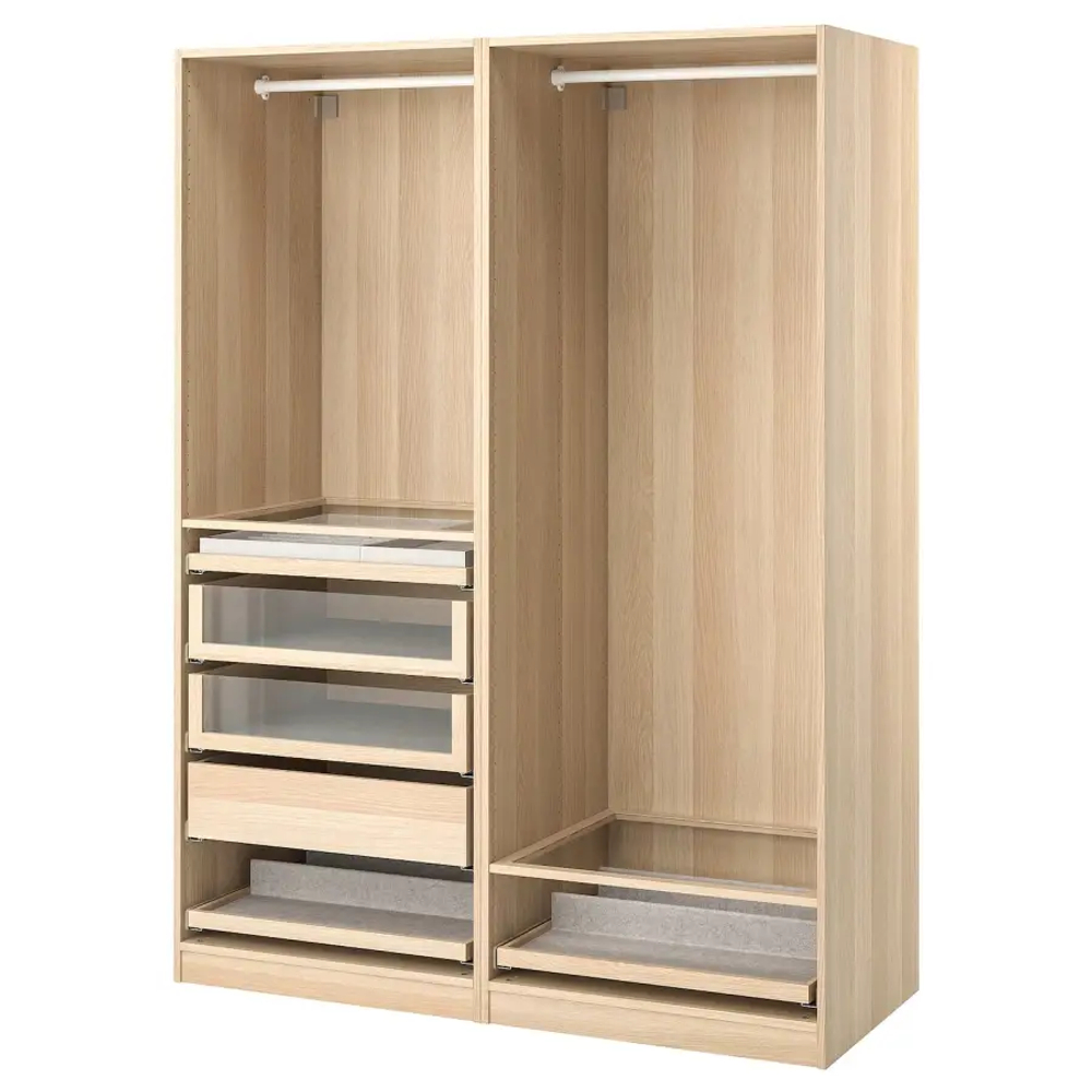 Шкаф - IKEA PAX/ПАКС ИКЕА, 58х150х201,2 см, светло-коричневый