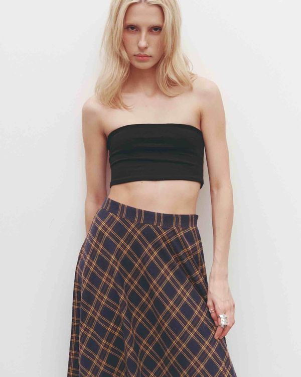 Юбка A-line Dark-Blue - фото 4