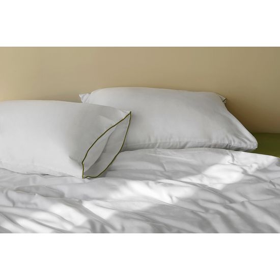 Комплект постельного белья из сатина из коллекции meditation, olive, 200х220 см