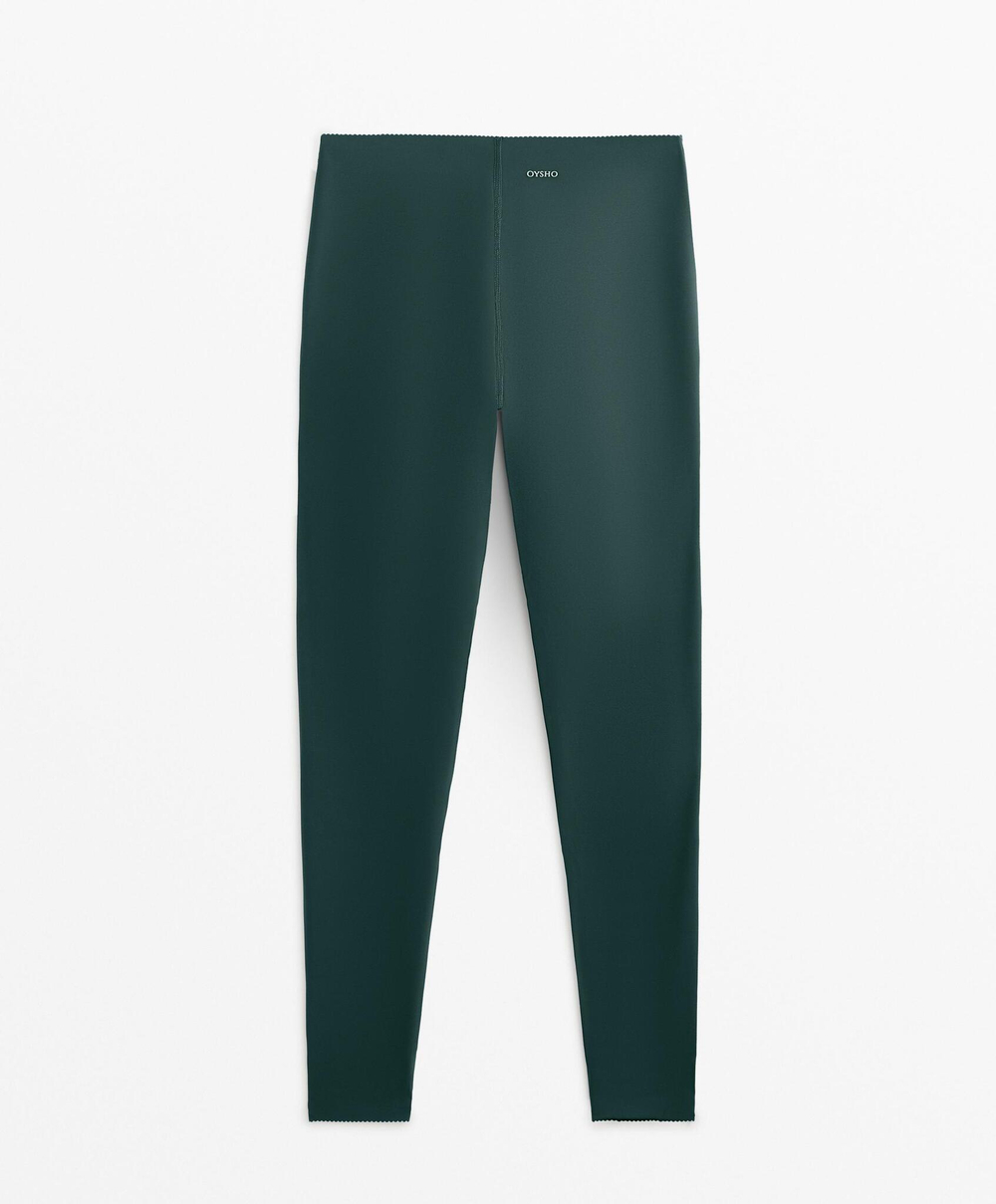 OYSHO Компрессионные легинсы Extra Compressive Core Control длиной 65 см, бирюзовый