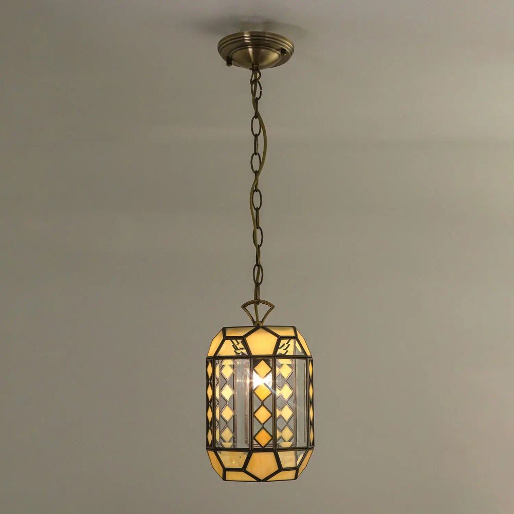 Citilux Фасет CL441111 Подвесной светильник витражный Бронза