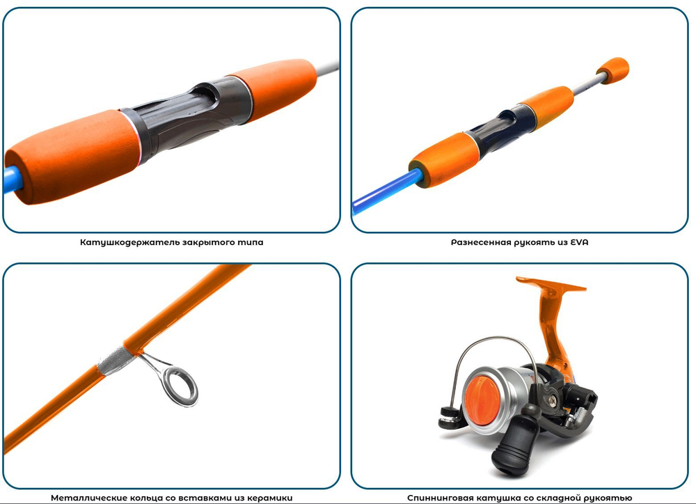 Набор для рыбалки детский: удилище с катушкой River Band Spin Combo 1