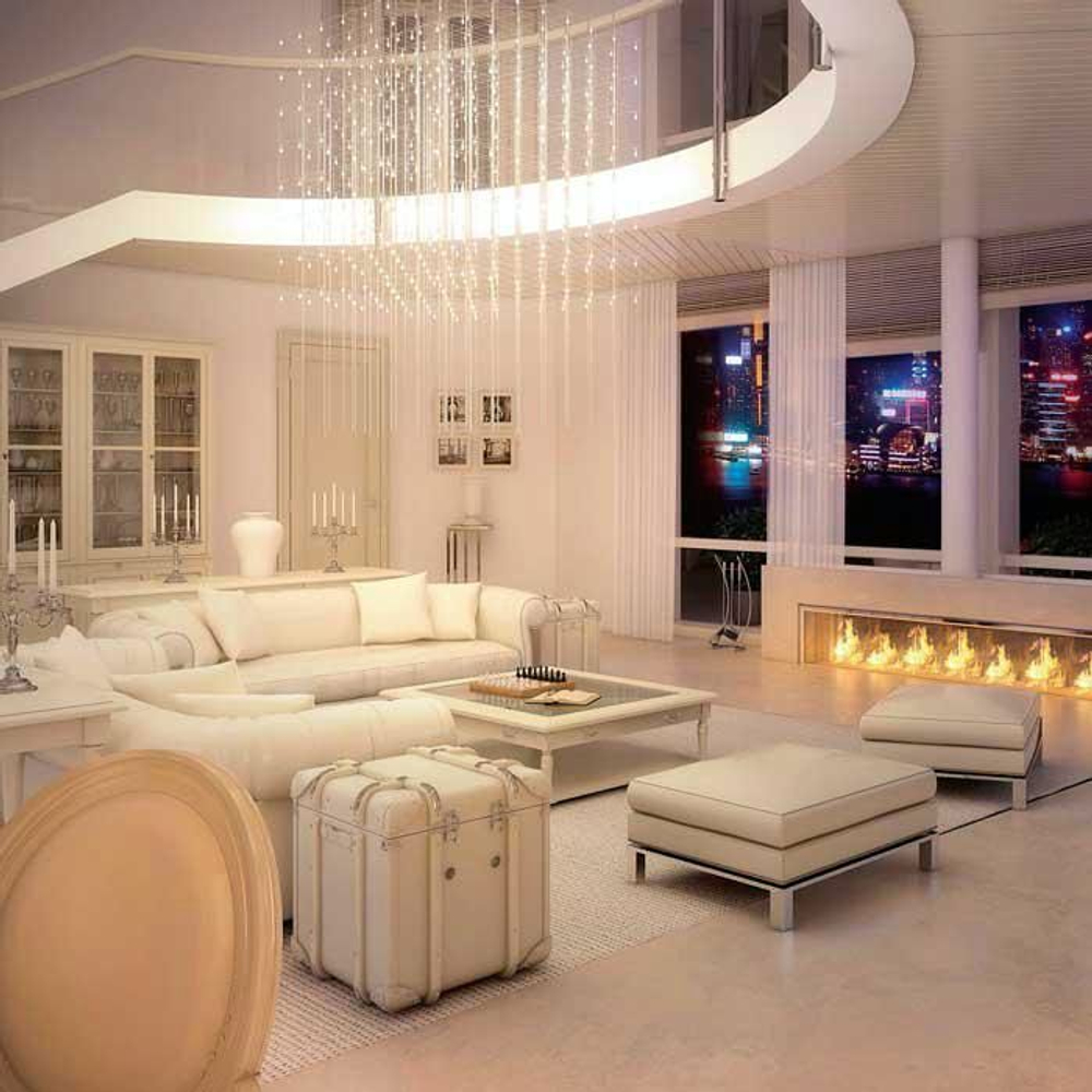 люстра Cosmos Square Glass L125