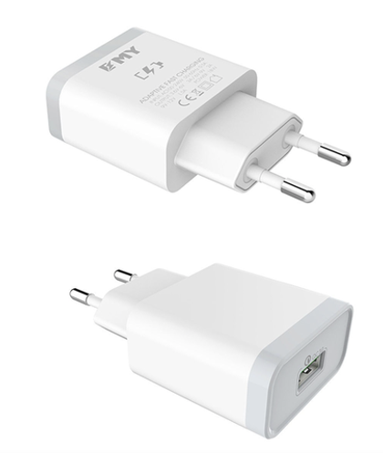 СЗУ Quick Charge с кабелем micro 1USB 1.0A EMY MY-А301Q white