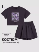Костюм для девочки, футболка и шорты