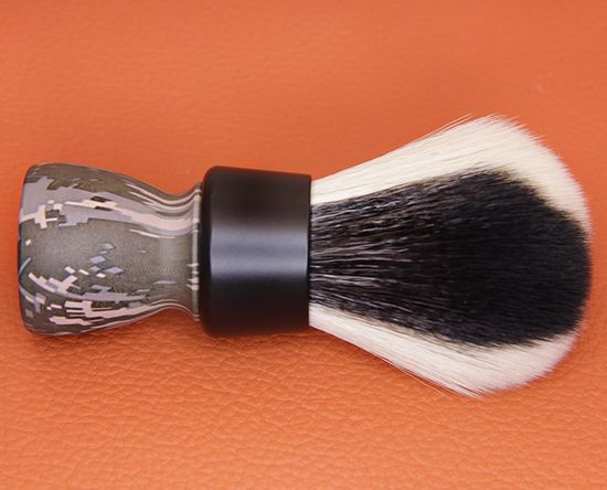 Помазок для бритья YAQI, синтетика + серебристый барсук, алюминий, 24 мм