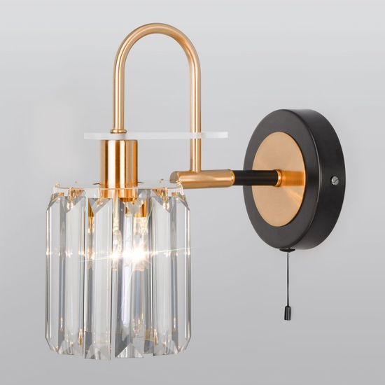 70090/1 / настенный светильник / черный