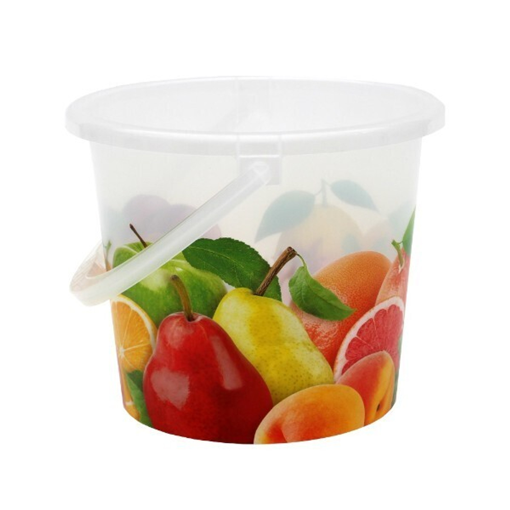 Ведро пластиковое 5л. "Фрукты"