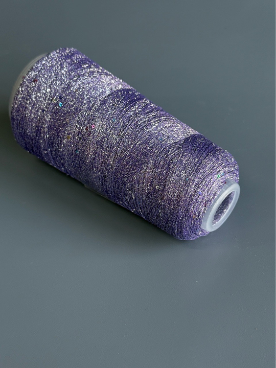 Пряжа Siyue Lurex Sequins пайтка 1,5 мм (22/сирень голография), 1800м/50гр