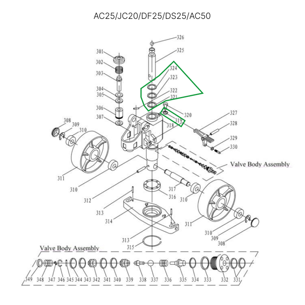 Ремкомплект для гидроцилиндра 30 мм