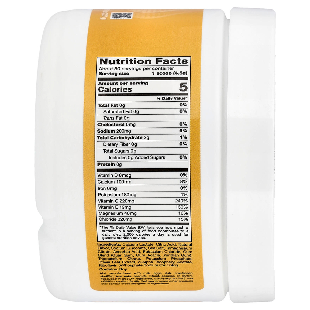 California Gold Nutrition, HydrationUP®, смесь для приготовления напитка с электролитами, с кальцием, калием, витаминами C и E, со вкусом цитрусовых, 227 г (8 унций)