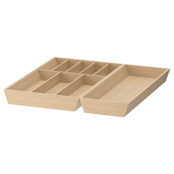 IKEA UPPDATERA  (ИКЕА УППДАТЕРА)  -  Лоток для столовых приборов/лоток для столовых приборов, светлый бамбук, 52x50 см