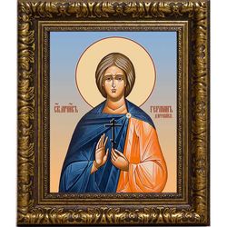 Герман Диррахийский мученик. Икона на холсте.