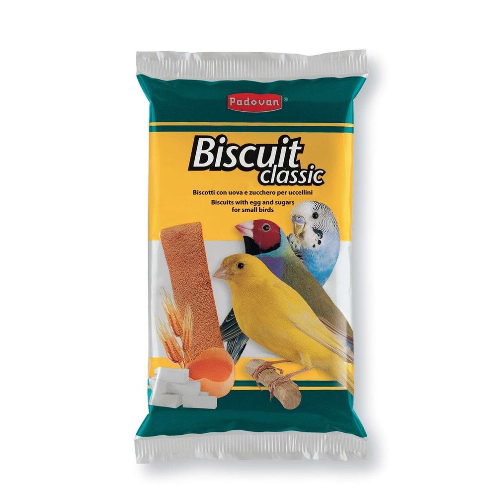 Лакомство Padovan BISCUIT classic бисквиты сладкие, яичные для декоративных птиц 30 г