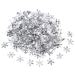 Пневмохлопушка 30 см «Снежинки» конфетти (серебро)
